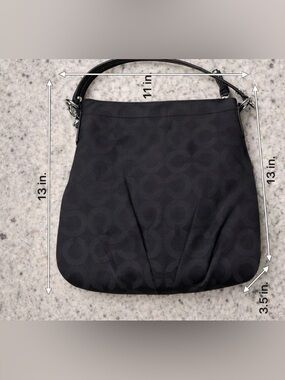 Coach Brooke Signature C Black Purse - Like New Condition